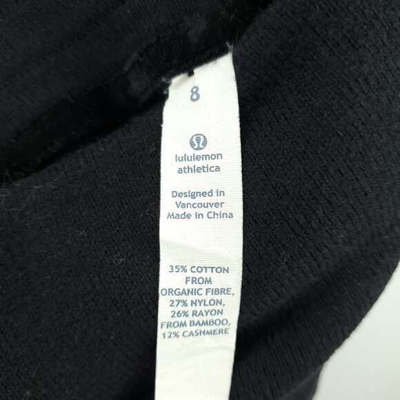 Lululemon Dance Roll Knit Fold-Waist Leggings 8 Black - Picture 5 of 14